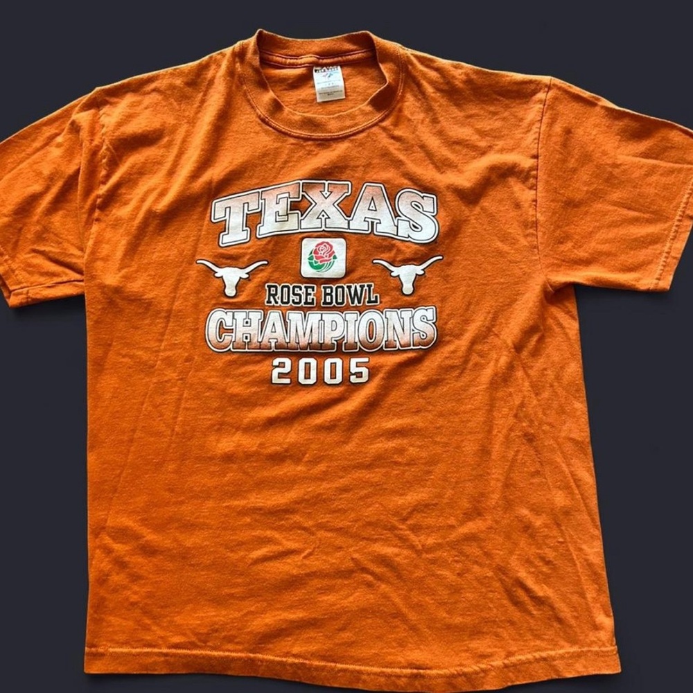 Orange Texas Rose Bowl Champions 2005 T-Shirt size large